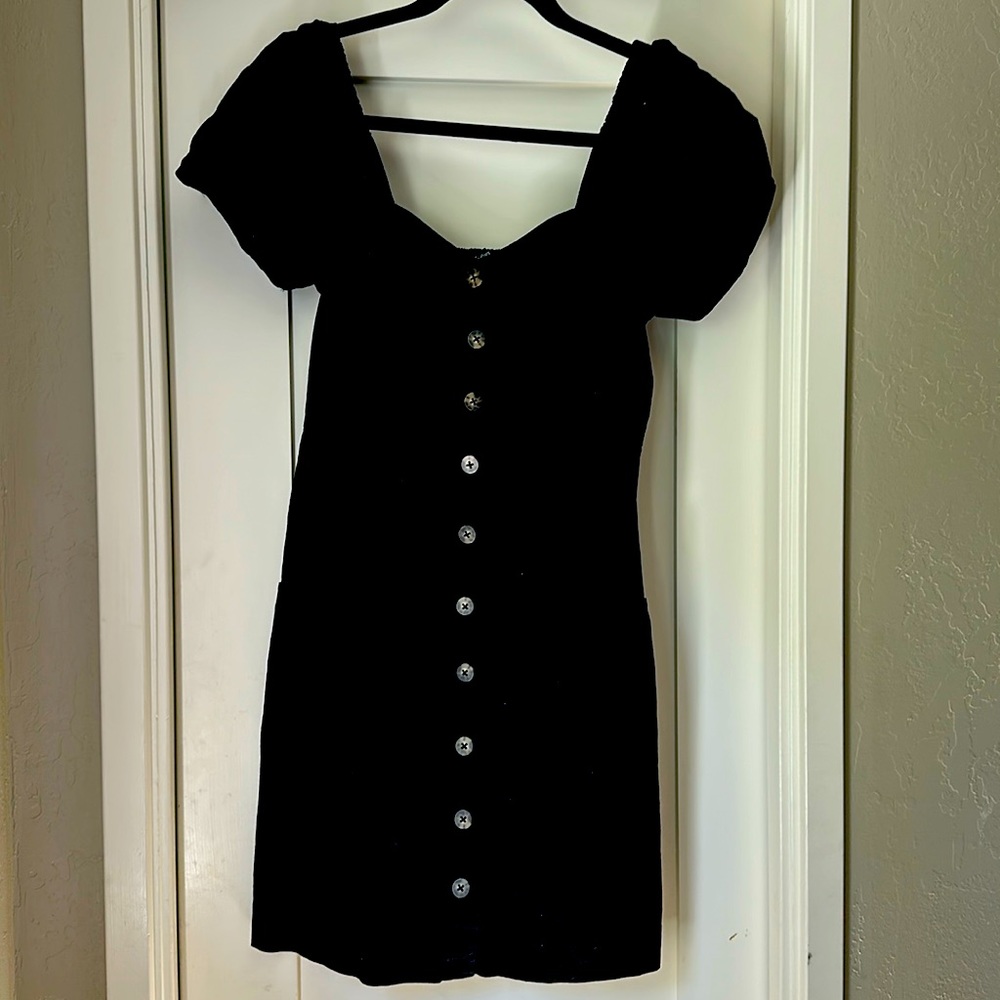 Madewell puff sleeve mini dress
